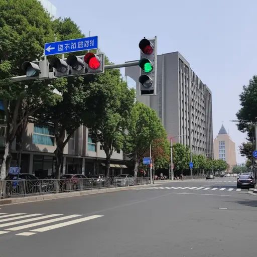 要找到图书馆，你必须在红绿灯处左转。