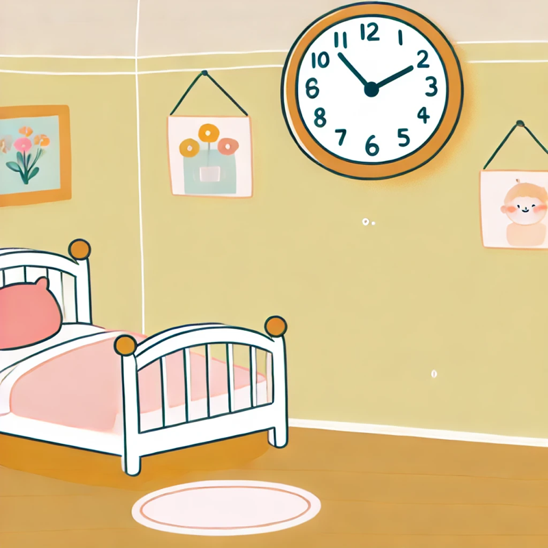 我房间里有一个钟。