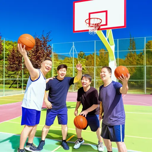 他经常和他的老同学一起打篮球。