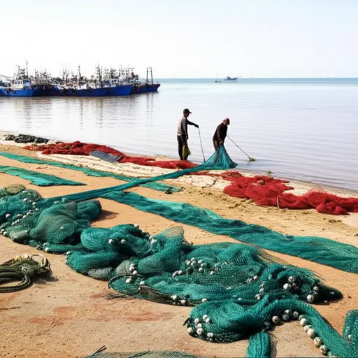 当地大部分人口以捕鱼为生。