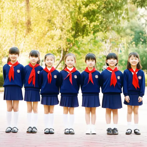 这些孩子看起来都很相似。