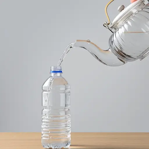 请把水装在这个塑料瓶里。