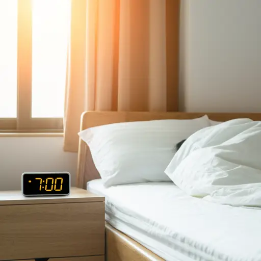 工作日我通常早上七点起床。