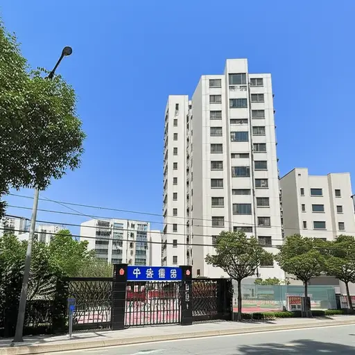 我住在学校附近。