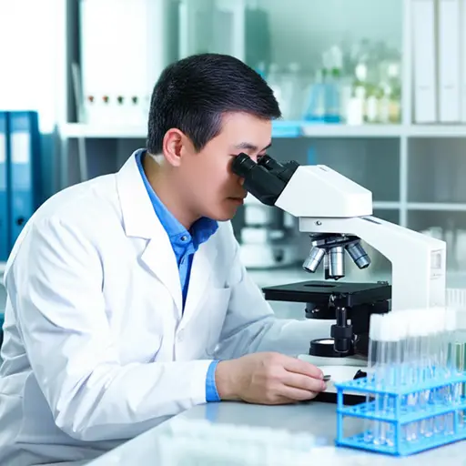 他是医院的一名实验室技术员。