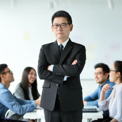 他很少开玩笑，因为他是个非常严肃的人。