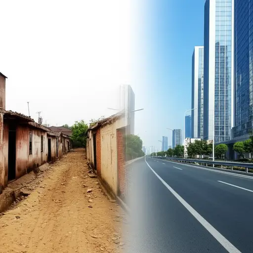 我的家乡在过去十年里变化很大。