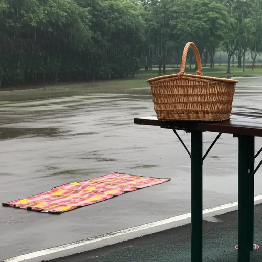 天气变得更糟了，我们不得不取消野餐。