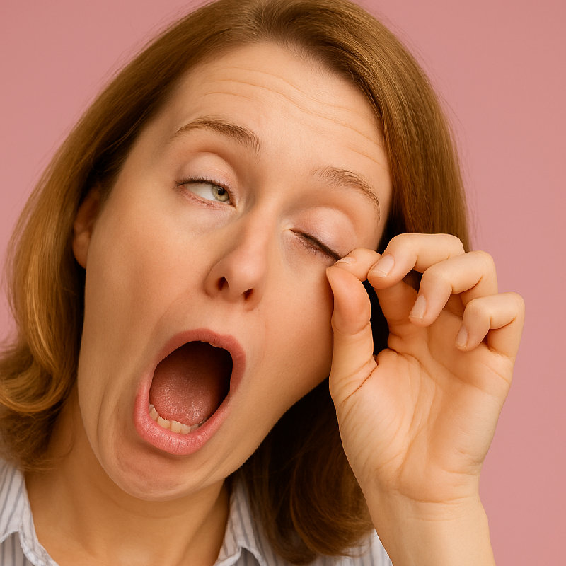 我眼睛里进沙子了。