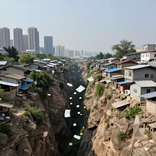 由于债务偿还，贫富国家之间的鸿沟持续扩大。