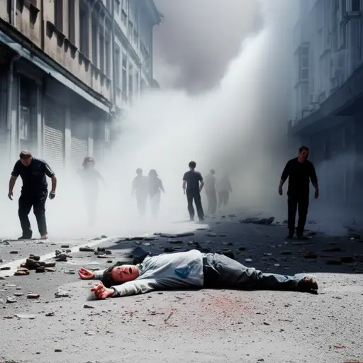 一枚炸弹爆炸，导致数人受伤。