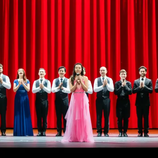 这出戏以一首歌结束。