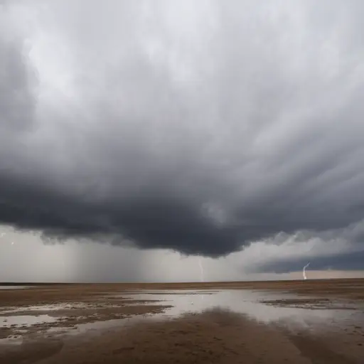 看那些乌云，看起来要下雨了。