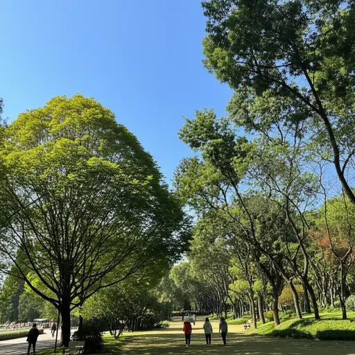 今天的天气非常适合去公园。
