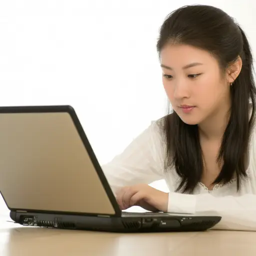 她每天使用互联网。