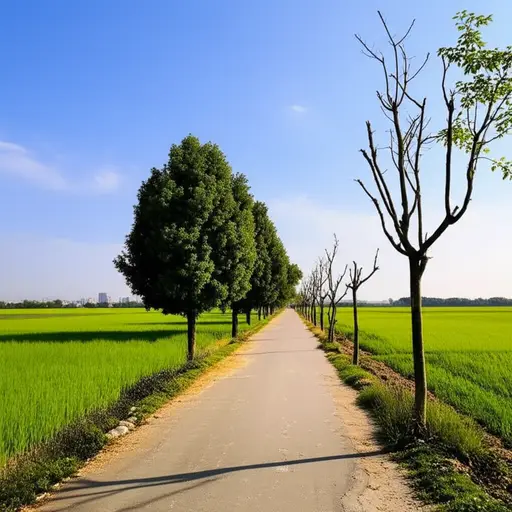 最近的城镇大约五英里远。