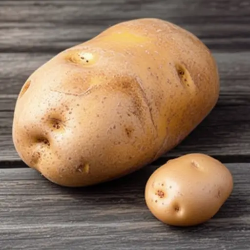 这个土豆很大。