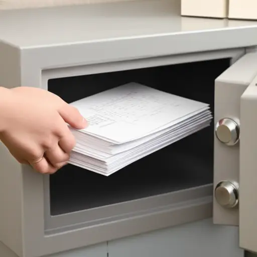 请把这份重要文件放在安全的地方。