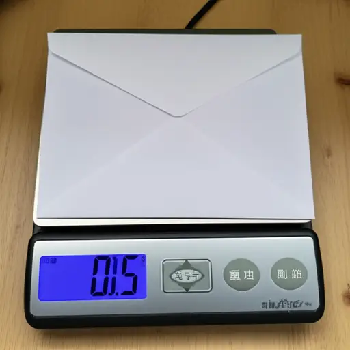 这封信的重量不到一公斤。