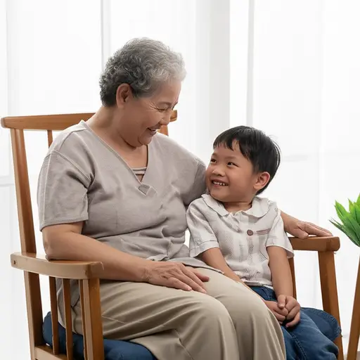 我奶奶每天都会给我讲有趣的故事。