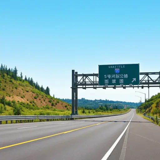 走5号州际公路向北可抵达西雅图。