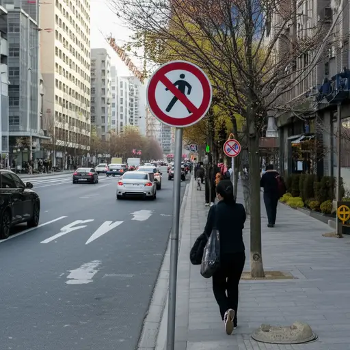 不要在这里过马路！