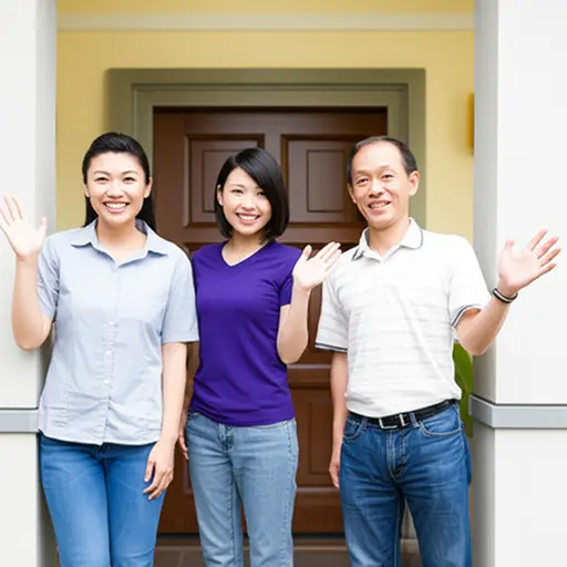 两家人都到场迎接我们。