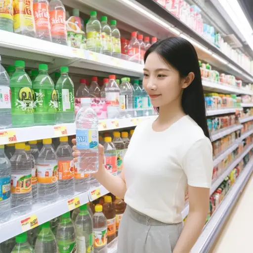 她更喜欢气泡水作为健康替代品。