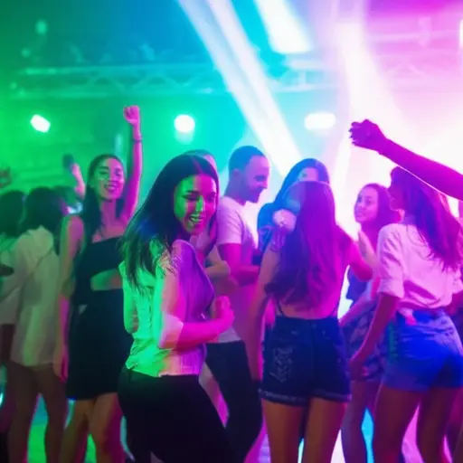 她在派对上是个很棒的舞者，总能带动现场气氛。