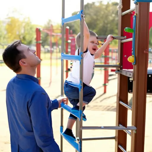 “约翰尼，你先爬上去。”“好的！”