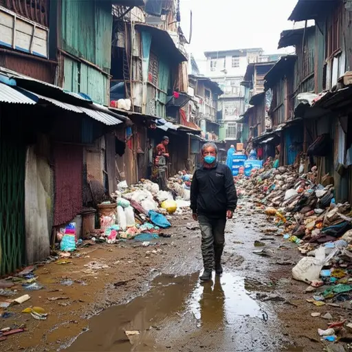 恶劣的生活条件加速了这种疾病的传播。