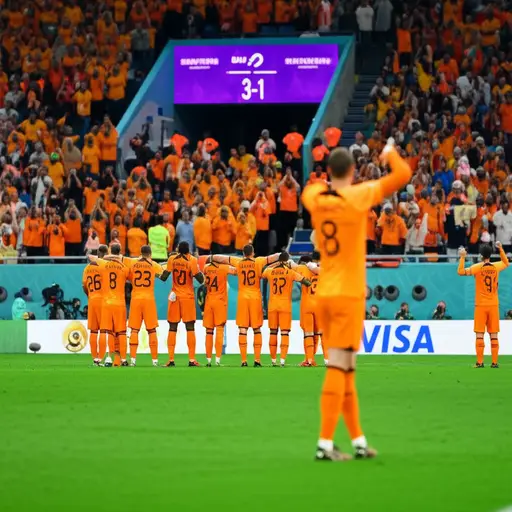 荷兰以3-1击败比利时。
