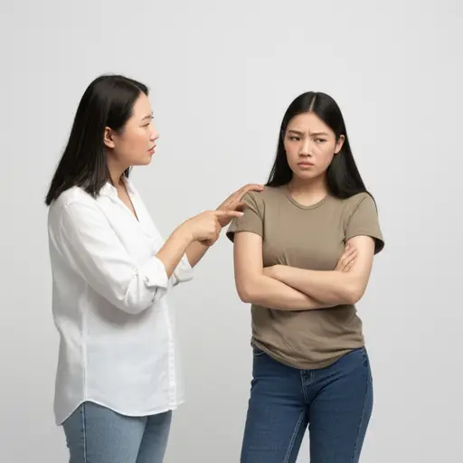 我母亲经常对我的衣着选择发表意见。