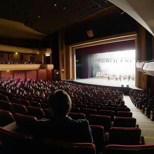 "你能看到舞台吗？" "是的，差不多能看到。"