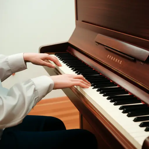 我正在学弹钢琴。