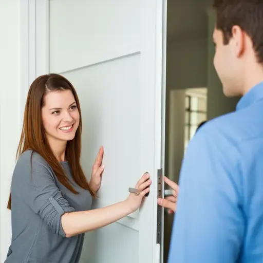 你介意关一下门吗？