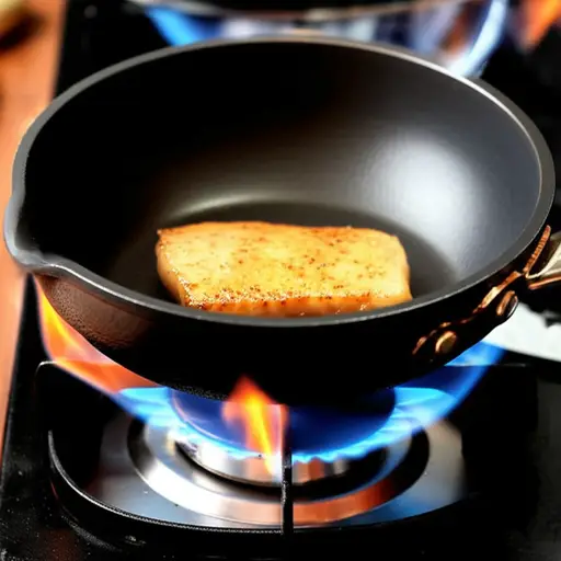 用高温烹饪肉。