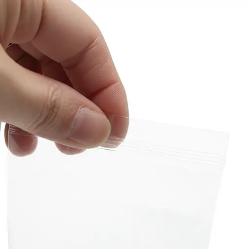 用拇指用力按压以密封包装。