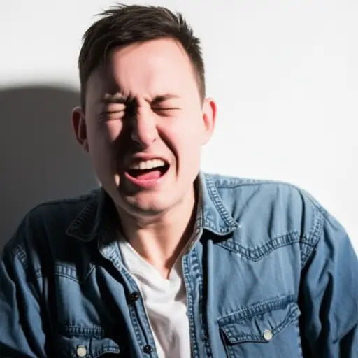 当他听到黑暗中传来奇怪的声音时，他因恐惧而发抖。