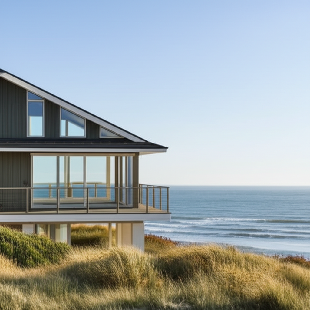 这栋海滨别墅拥有壮丽的海景。