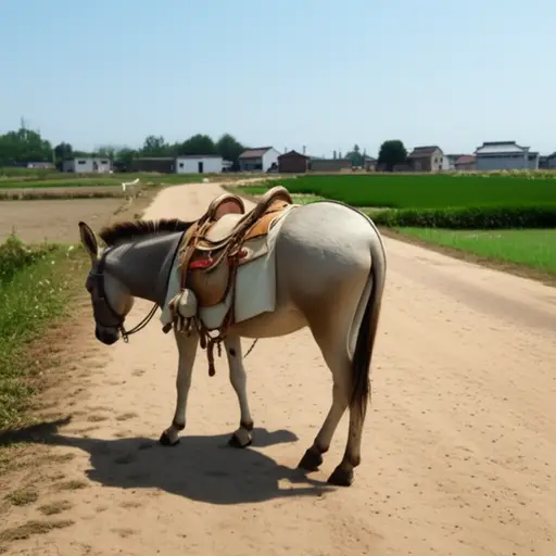在乡村地区，驴子常被用于运输。