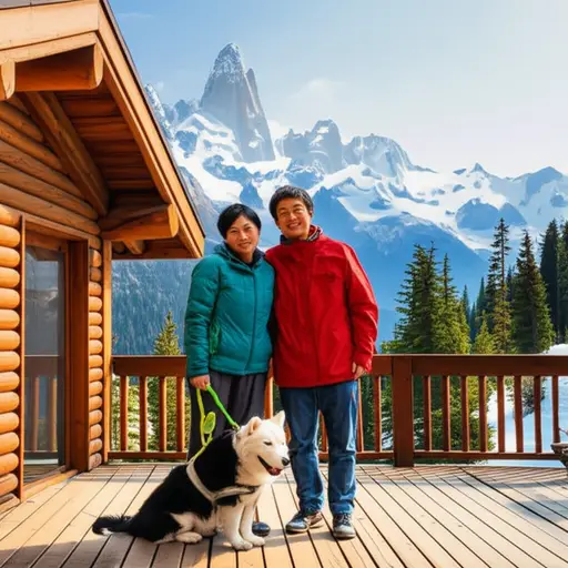 这应该是一部关于一个男人和他的妻子、狗住在加拿大落基山脉的纪录片。