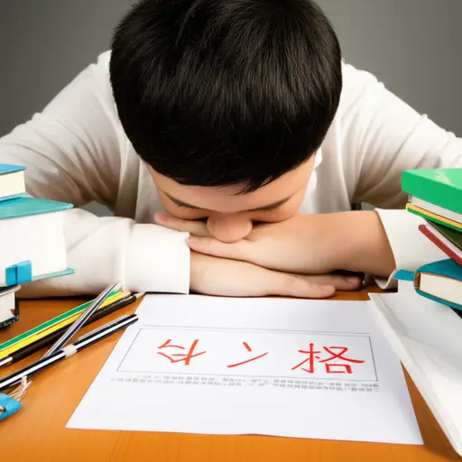 期末考试不及格对我来说是一个令人非常失望的打击。