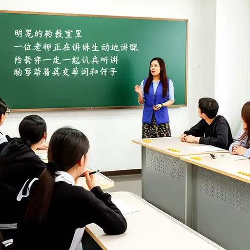 我的英语课很有趣。