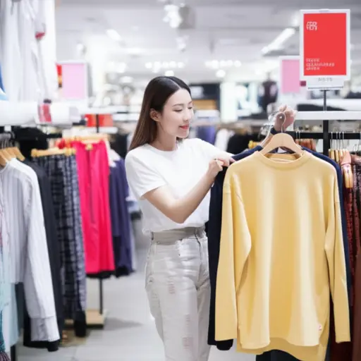 她在衣服上花了很多钱。