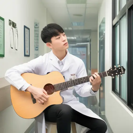 他不仅想成为一名医生，还是一位伟大的吉他手。
