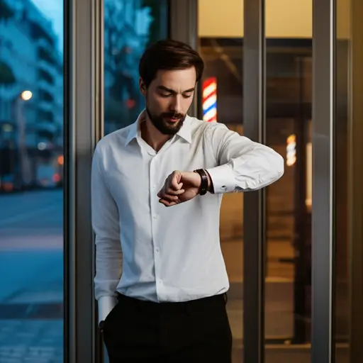 我想今天下班后去理发店一趟。