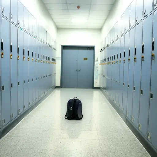 我的书包在学校的某个地方。