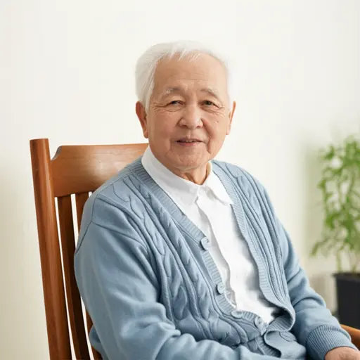 我的祖父活到了九十岁。