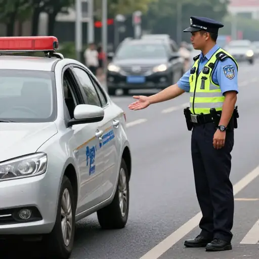 一名警察警官因超速拦下了那辆车。